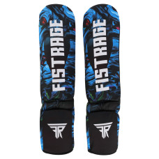 Защита голени и стопы для единоборств чулочного типа FISTRAGE VL-4720 (полиэстер, р-р S-XL, черный)