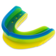 Капа боксерская одночелюстная двухслойная Zelart BO-4512 (термопластик, цвета MIX)