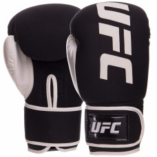 Перчатки боксерские неопреновые UFC PRO Washable UHK-75024 (неопрен, размер L, белый)