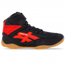 Борцівки взуття для боротьби Wrestling DIFENO W-4010-5 розмір 36-40 чорний-червоний