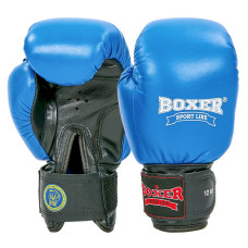 Перчатки боксерские кожаные профессиональные ФБУ BOXER Profi BO-2001 (размер 10-12oz, цвета в ассортименте)