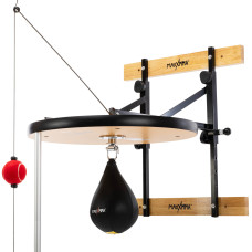 Платформа настінна регульована для швидкісної груші з грушею на розтяжках у комплекті MAXXMMA X1SB1