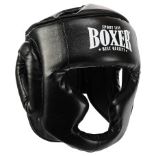 Шолом боксерський з повним захистом штучної шкіри BOXER NEW 2036-N М-L кольори в асортименті