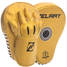 Лапа боксерская изогнутая тренировочная PU 2штуки ZELART BO-1350 (р-р 25x19x4см, цвета в ассортименте)