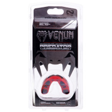 Капа боксерская одночелюстная двухслойная VENUM PREDATOR HK-VN2046 RED/BLACK (термопластик, красный-черный)