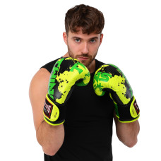 Боксерский набор 4в1 TWN B0-7972 (перчатки 10-14oz кожаные, бинты, капа, скакалка, цвета в ассортименте)