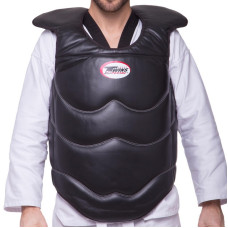 Жилет защитный для тайского бокса и кикбоксинга TWINS BOPL3 (кожа, р-р M-XL, цвета в ассортименте)