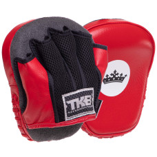 Мини-лапа боксерская изогнутая тренировочная кожа 2штуки TOP KING Light Weight TKFML (р-р 18x15x4см, цвета в ассортименте)