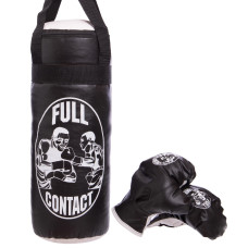 Набор боксерский детский груша и перчатки SP-Planeta BO-4675-M (PVC, размер M, мешок h-42см, d-18см, перчатки 4oz, цвета в ассортименте)