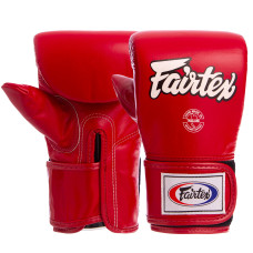 Снарядные перчатки-блинчики для бокса кожаные FAIRTEX TGT7 (р-р M-XL, цвета в ассортименте)