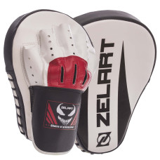 Лапа боксерская изогнутая тренировочная PU 2штуки ZELART BO-1325 (р-р 25x19x4см, цвета в ассортименте)