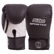 Перчатки боксерские искусственная кожа SPORTKO PD-2-M (кожвинил, размер 8-12oz, цвета в ассортименте)