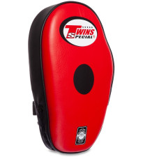 Лапа боксерская прямая тренировочная удлиненная кожа 1штука TWINS PML-5-R правая (крепление на липучке, р-р 29x18x6см, цвета в ассортименте)