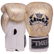 Перчатки боксерские кожаные TOP KING Super Snake TKBGSS-02 (размер 8-18oz, цвета в ассортименте)