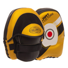 Мини-лапа боксерская изогнутая тренировочная PU 2штуки ZELART BO-1994 (р-р 21x18x8см, цвета в ассортименте)