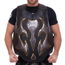 Жилет защитный для тайского бокса и кикбоксинга TOP KING Empower Creativity TKBDEM-01-SV (р-р S-XL, крепление на липучках, цвета в ассортимент