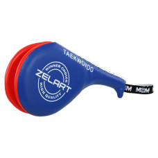 Ракетка для тхэквондо двойная Zelart F-06 (PU, наполнитель-пенополиуретан, цвета в ассортименте)