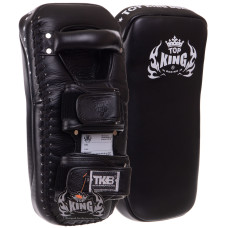 Пады для тайского бокса Тай-пэды из натуральной кожи (2шт) TOP KING Extreme TKKPE-XL (поддержка для рук, р-р XL 39х20х11см, на липучке,цвета в ассорт)