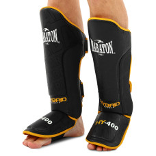 Защита голени и стопы Муай Тай, ММА, Кикбоксинг PU MARATON BO-9792 (S-XL, цвета в ассортименте)