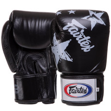 Перчатки боксерские кожаные FAIRTEX BGV1N NATION PRINT (размер 10-16oz, цвета в ассортименте)