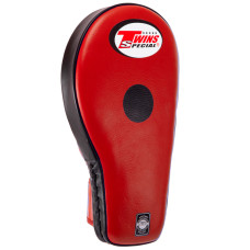 Лапа боксерская прямая тренировочная удлиненная кожа 1штука TWINS PML-9-L левая (крепление на липучке,р-р 36x19x6см, цвета в ассортименте)