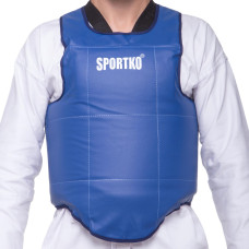 Жилет защитный для тайского бокса и кикбоксинга SPORTKO UR SP-4708 ЗГ1 (кожвинил, р-р S-XL, цвета в ассортименте)