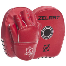 Мини-лапа боксерская изогнутая тренировочная PU 2штуки ZELART BO-1418 (р-р 20x17x3см, цвета в ассортименте)