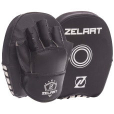 Мини-лапа боксерская изогнутая тренировочная PU 2штуки ZELART BO-1418 (р-р 20x17x3см, цвета в ассортименте)