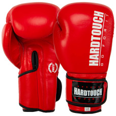 Перчатки боксерские кожаные HARD TOUCH BO-7714 (размер 10-14oz, цвета в ассортименте)