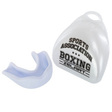 Капа боксерская одночелюстная в футляре Zelart BO-5129-L (EVA, р-р L для взрослых, цвета в ассортименте)