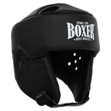 Шолом боксерський відкритий з посиленим захистом верхівки штучна шкіра BOXER 2030-N M-L кольори в асортименті