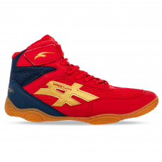 Борцівки взуття для боротьби Wrestling MARATON W4010-1 розмір 36-40 червоний-синій