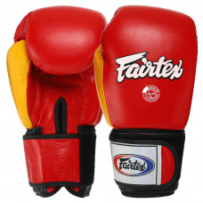 Перчатки боксерские на липучке кожаные FARTEX FTX065 (размер 10-14oz, цвета в ассортименте)