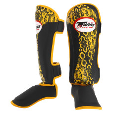 Захист гомілки та стопи дитячий Муай Тай, ММА, Кікбоксинг PU TWN TW-2023 S-XL кольори в асортименті