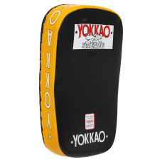 Пады для тайского бокса Тай-пэды из натуральной кожи (1шт) YOKKAO Y-2022 (р-р 30х20х9см, цвета в ассортименте)