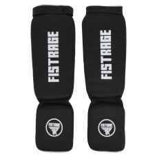 Защита голени и стопы для единоборств чулочного типа с фиксацией на липучке FISTRAGE VL-8435 (полиэстер, р-р S-XL, цвета в ассортименте)