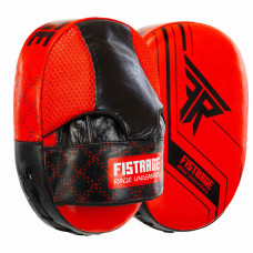 Лапа боксерська вигнута тренувальна шкіра FISTRAGE VL-4308 23x17x6см 2штуки кольори в асортименті