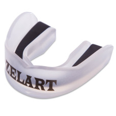 Капа боксерская одночелюстная двухслойная в футляре Zelart BO-3602 (термопластик)