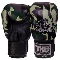 Перчатки боксерские кожаные TOP KING Empower Camouflage TKBGEM-03 (размер 8-18oz, цвета в ассортименте)