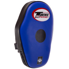 Лапа боксерская прямая тренировочная удлиненная кожа 1штука TWINS PML-5-L левая (крепление на липучке, р-р 29x18x6см, цвета в ассортименте)