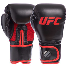 Перчатки боксерские PU UFC Myau Thai Style UHK-69673 (размер 12oz, черный)