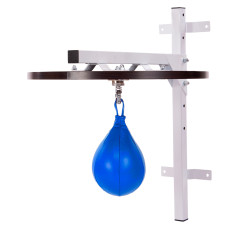 Платформа настенная регулируемая для скоростной груши с грушей в комплекте SPORTKO UR BO-4087 (верх-кожа, резин.камера, металл, l-29см, d-19см, цвета