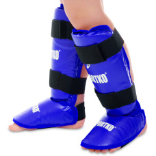 Защита голени и стопы Муай Тай, ММА, Кикбоксинг искусственная кожа SPORTKO UR SP-331 (р-р S-XL, цвета в ассортименте)
