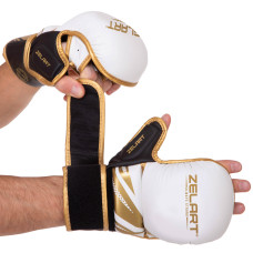 Перчатки Крабы спаринговые для MMA PU Zelart BO-3393 (р-р S-XL, цвета в ассортименте)