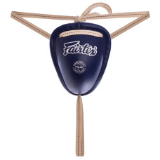 Защита паха мужская ракушка для тайского бокса и кикбоксинга FAIRTEX GC2 (сталь, кожа, р-р M-XL, цвета в ассортименте)