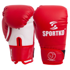 Перчатки боксерские искусственная кожа SPORTKO PD-2-M (кожвинил, размер 8-12oz, цвета в ассортименте)