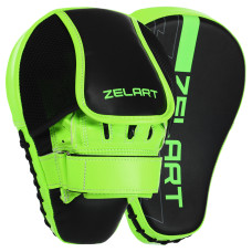 Лапа боксерская изогнутая тренировочная PU 2штуки ZELART BO-9057 (р-р 26x19,5x8см, цвета в ассортименте)