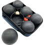 М'ячі для гри в петанк Enero Pro з чохлом, чорні
