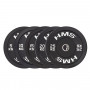 Диск олімпійський HMS BBR25 25 кг, чорний