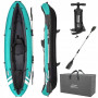 Каяк надувний Bestway Hydro-Force Ventura Elite X1 280 х 86 см, блакитно-чорний
